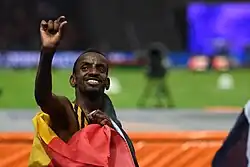 Bashir Abdi gab das Rennen auf