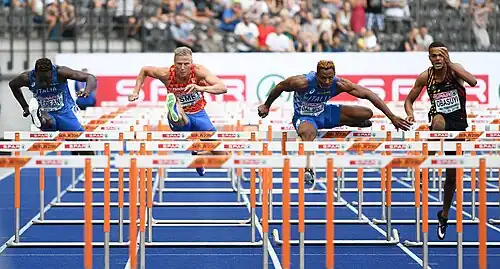 Paolo Dal Molin (Zweiter von rechts) scheiterte als Vierter seines Rennens im Halbfinale
