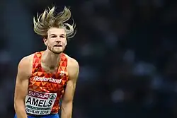 Douwe Amels geteilter Rang zwölf mit 2,17 m