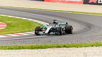 Hamilton im F1 W09 beim Spanien-GP