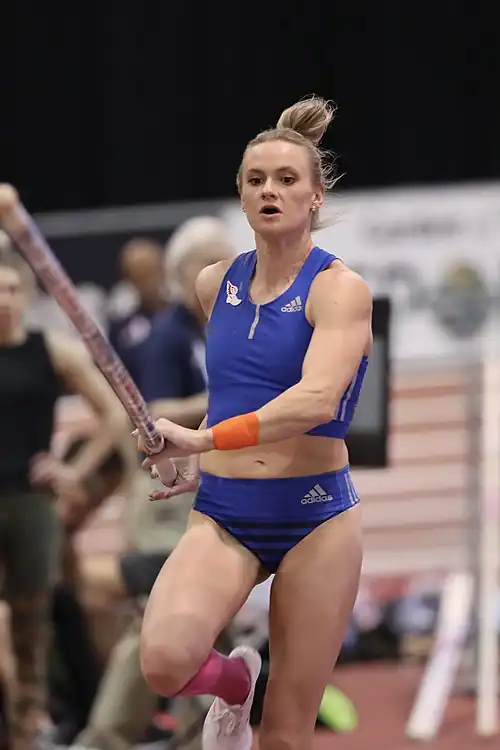 Katie Nageotte erreichte den geteilten Platz sieben