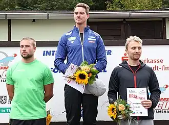 Siegerehrung: Bley, Ludwig und Berkes (v.l.n.r.)