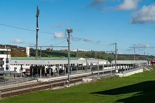 Bahnhof Belfaux-Village der tpf