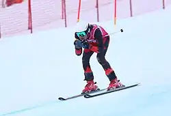 Ezio Leonetti beim Super-G-Wettbewerb