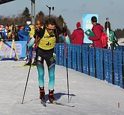 Théo Guiraud-Poillot beim Mixed-Staffel-Wettbewerb