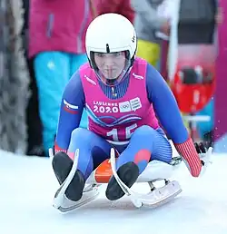 Nikola Trembošová beim Einsitzer-Wettbewerb