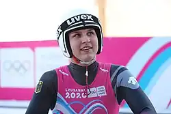 Merle Fräbel beim Einsitzer-Wettbewerb