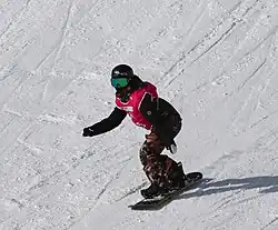 Kanami Okuyama beim Slopestyle-Wettbewerb