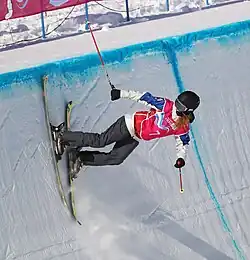 Darja Wiktorowna Tatalina beim Halfpipe-Wettbewerb