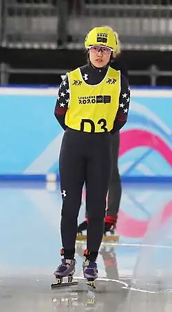 Jenell Berhorst beim Mixed-Team-Staffel-Wettbewerb