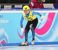 Sanzhar Zhanissov beim Mixed-Team-Staffel-Wettbewerb