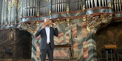 Michael Dinner am Panflötenkonzert 2020 im Kloster Fischingen