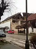 Beschädigtes Gebäude in Petrinja