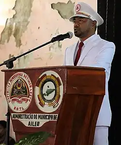 Abel de Conceição bei seiner Vereidigung