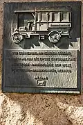 Denkmal der ersten Omnibuslinie in Wendeburg, Detail