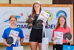 Siegerehrung: Buse, Ruß, Pflaume (v.l.n.r.)