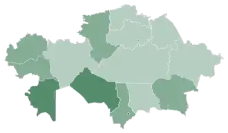 Auyl ﻿0 – 4 % ﻿4 – 8 % ﻿8 – 12 % ﻿12 – 16 %