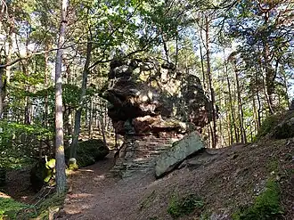 Felsformation Kamelkopf am Kupferberg