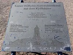 Erklärtafel zum Kyffhäuserdenkmal