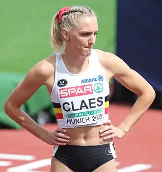 Hanne Claes bei den Europameisterschaften 2022 in München