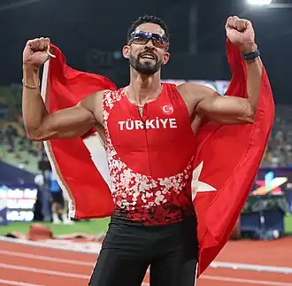 Yasmani Copello bei den Europameisterschaften 2022 in München