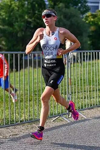 Annika Koch bei den Triathlon-Europameisterschaften 2022 in München