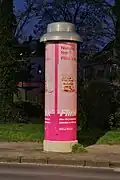 5G-Litfaßsäule in Düsseldorf-Gerresheim, März 2023