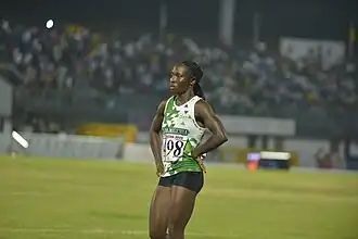 Justina Tiana Eyakpobeyan bei den Afrikaspielen 2023 in Accra