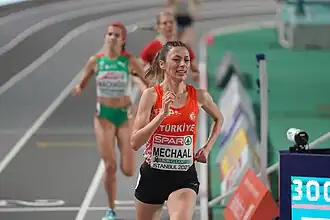 Emine Hatun Mechaal bei den Halleneuropameisterschaften 2023 in Istanbul