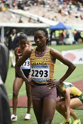 Esther Chebet bei den Afrikameisterschaften 2024 in Douala