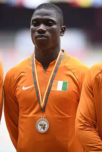 Kouadio Éric Kouame bei den Afrikameisterschaften 2024 in Douala