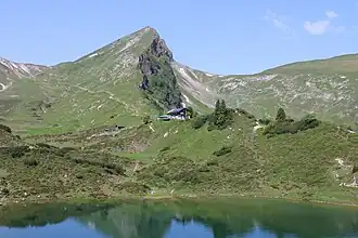 Die Rote Spitze über der Landsberger Hütte
