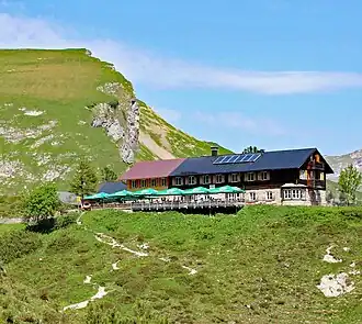 Landsberger Hütte von Südosten