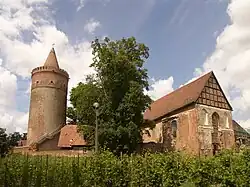 Mittelalterliche Höhenburg in Burg Stargard