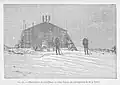 Observatorium des Mont Blanc im Jahr 1890, nach einem Foto von M. J. Vallot.