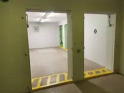 Eingangsbereich des Bunkers auf Ebene zwei