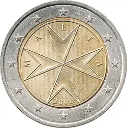 maltesische 2-Euro-Münze