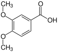 Struktur von 3,4-Dimethoxybenzoesäure