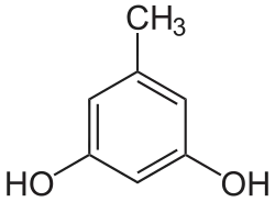 Strukturformel von Orcin