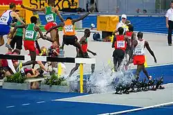 Noch liegt das Läuferfeld im Finale beisammen