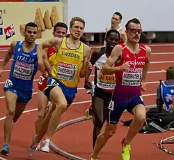 Jonas Leanderson (gelbes Trikot) – Rang sechs