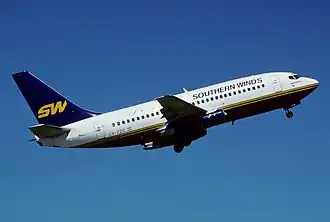 Boeing 737-200 der Southern Winds