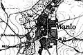 Die Ortslage Wanlo auf der Karte Neuaufnahme von 1912
