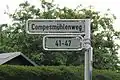 Straßenschild, Compesmühlenweg