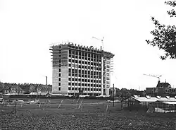 DRV-Hochhaus von Westen um 1958.