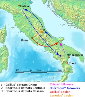 Der Sklavenkrieg 72 v. Chr.