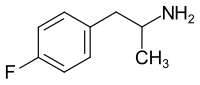 Struktur von 4-Fluoramphetamin