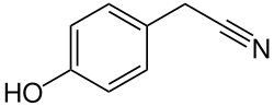 Strukturformel von 4-Hydroxyphenylacetonitril