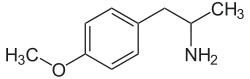 Struktur von 4-Methoxyamphetamin
