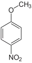 Struktur von 4-Nitroanisol